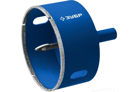 Сверло алмазное по стеклу и кафелю ЗУБР трубчатое, 68мм Арт. 29850-68