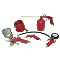 Набор пневмоинструмента Elitech 5 предмет (пистолеты, шланг, краскопульт ниж. металл.) Арт. 0704.012100