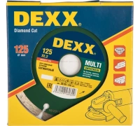 Диск алм DEXX 125*22.2мм сегмент. универ. сух. Б Кир. Арт. 36701-125_z01