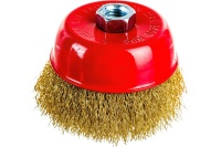 Щетка чашечная для УШМ латунированная 100мм, М14 ELITECH Арт. 1820.074000