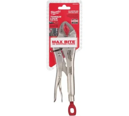 Зажим TORQUE LOCK MILWAUKEE с изогнутыми губками MAXBITE™ 170мм (7") GEN II