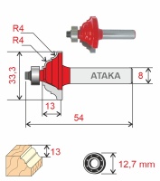 Фреза Атака кромочная калевочная D33.3/ф8/H13