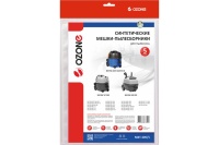 Мешки для пылесоса OZONE turbo MXT-305/5 5шт/упак. синтетические одноразовые для NILFISK Арт. MXT-305/5