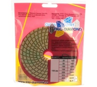 Круг шлифовальный АГШК (черепашка) Trio-Diamond 100мм 150 (мокрая шлифовка) Арт. 340150