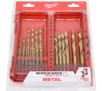 Набор сверел по металлу Milwaukee RedHEX HSS-Tin 19 ед. (1-10мм) Арт. 4932493866
