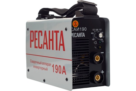 Инверторный сварочный аппарат Ресанта САИ 190 10-190А 5,5кВт 2-5мм 220В Арт. 65/2