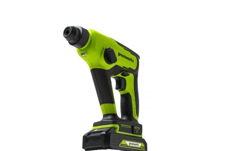 Перфоратор акк GREENWORKS GD24SDS1 SDS+ 24V Li-Ion 1.2 Дж 3 реж. без акк и ЗУ Арт. 3803107