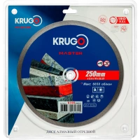 Диск алм KRUGO MASTER 250*22.2мм ультратонкий сплошной Арт. 81082500281
