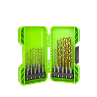 Набор сверл по металлу GREENWORKS HSS-TiN 1,5-8,0 мм 22 предм. в кейсе Арт. 2943907