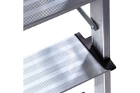 Стремянка 2-сторонняя Алюмет алюминиевая 5-х ступ Арт. AD7205