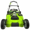 Газонокосилка Greenworks TwinForce G40LM49DBk4, 40v, 49 см, в комплекте с АКБ 4 А·ч и ЗУ (аккумуляторная, 2 ножа)