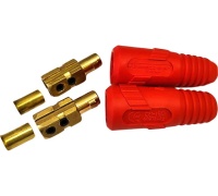 Вилка кабельная ПРОФЕССИОНАЛ 35-50мм усиленная красная 2шт Арт. 659844