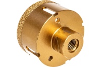 Коронка алмазная ELITECH 70 мм M14 по керамограниту для УШМ (сухое сверление) Арт. 1820.123000