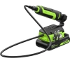  Гравер GreenWorks G24RT, 24V, б/щет, цанги 2,4/3,2мм, 6500–35000 об/мин, оснастка 52 шт, 1x2Ач,ЗУ,сумка,кор