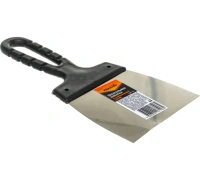 Шпатель из нержавеющей стали 100мм пластмассовая ручка Sparta Арт. 85135