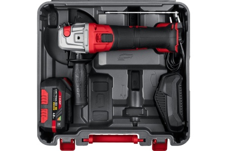 УШМ акк ЗУБР УШМ-18-125 18V*4Ah Li-Ion 125мм, 1 акк ЗУ Арт. УШМ-18-125-41