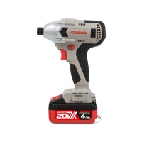 Винтоверт акк уд CROWN CT22021HX-4 TB 20V 4,0 Ач Li-Ion 320Нм HEX1/4 2 акк и ЗУ сумка Арт. CT22021HX-4 TB