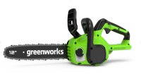 Пила акк. GREENWORKS GD24CS30 24V 12" 3/8" 1.1мм 45зв. без акк. и З/У Арт. 2007007