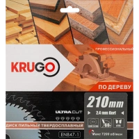 Диск пильный 210х30х60Т KRUGO Арт. WA210060