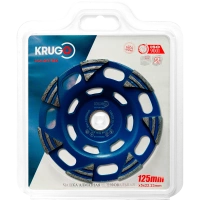 Чашка алмазная KRUGO MASTER 125х5мм шлифовальная Арт. 81101250287