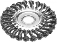 Щетка дисковая для УШМ витая 175мм, 22,2мм STAYER Арт. 35120-175