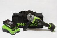 УШМ акк GREENWORKS GD24AGK2 24V*2Ah Li-Ion 125мм бесщет.дв. акк и ЗУ сумка Арт. 3200207UA
