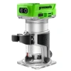 Фрезер кромочный акк. GREENWORKS  24V G24RO,б/щет,10-30 тыс.об/мин,цанги 6/6,35 /8 мм,1х2Ач,ЗУ,кор(3502507CUA)