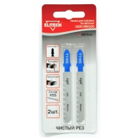 Пилки д/лоб по дер ELITECH 2шт,HSS,50мм,рез 0.5-1.5мм,д\мет,чист\проп (T118AG) Арт. 1820.086100