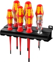 Набор отверток диэлектрических с индикатором 7 пред. WERA подставка Арт. WE-006480
