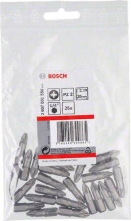 Бита PZ2 25мм BOSCH XH Арт. 2607001560