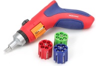 Отвертка пистолетная реверсивная с храп. мех-мом и автомат. сменой бит 24шт. WORKPRO Арт. WP221048