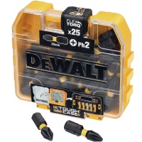 Набор бит DeWALT FlexTorq PH2 25 мм, 25 шт. в кейсе Арт. DT70555T-QZ