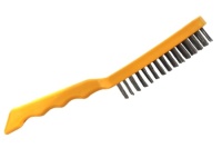 Щетка металлическая Профессионал 4-х рядная с пластиковой ручкой Арт. 98758