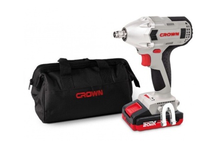 Гайковерт акк.уд. CROWN CT22015HX-2 TB 20V*2Ah Li-ion 1/2" 320Нм 2 акк. ЗУ Арт. CT22015HX-2 TB