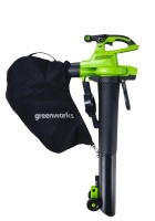 Воздуходув-пылесос аккумуляторный GREENWORKS GD40BVIIK5 40V*5Ah 858 м.куб./ч 1 АКБ и ЗУ Арт. 2406907UG