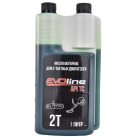 Масло моторное EVOline для 2-х тактных двигателей, полусинтетическое, API TC, 1 л