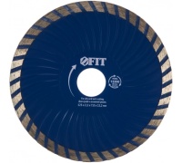 Диск алм FIT 125*22.2мм турбо волна сплош. сух.мокр. Б Кер. М Г Кам. Арт. 37483