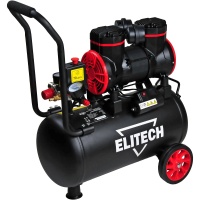 Компрессор Elitech КПБ 300/24М-В 24л, 300л/мин, 1,5кВт, безмасл, малошумный Арт. КПБ 300/24М-В