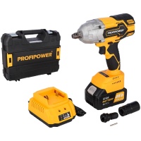 Гайковерт аккумуляторный PROFIPOWER DWDTW-18V 1/2 18V*4Ah 600Нм 1 АКБ и ЗУ Арт. E0105