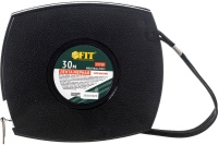 Рулетка 30м геодезическая, стальная лента FIT Арт. 17730