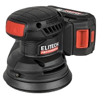 Шлифмашина акк. эксцентр. ELITECH HD COS 2012BL 20V*2Ah 125мм 1 акб и зу Арт. COS 2012BL (E2213.079.01)