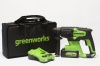 Перфоратор акк GREENWORKS GD24SDS2K4 SDS+ 24V*4Ач Li-Ion 2Дж 3 реж. акк и ЗУ Арт. 3803007UB