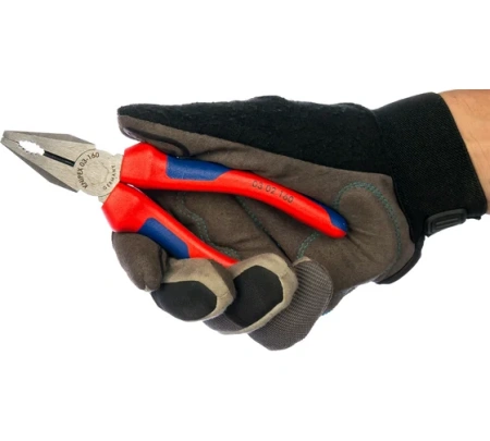 Плоскогубцы диэлектрические 160мм KNIPEX 1000В фосфатированные, VDE Арт. KN-0302160