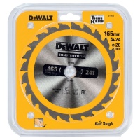 Диск пильный 165х20х24T DeWALT CONSTRUCT Арт. DT1934-QZ