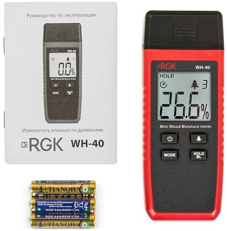 Измеритель влажности древесины WH-40 RGK Арт. 776295