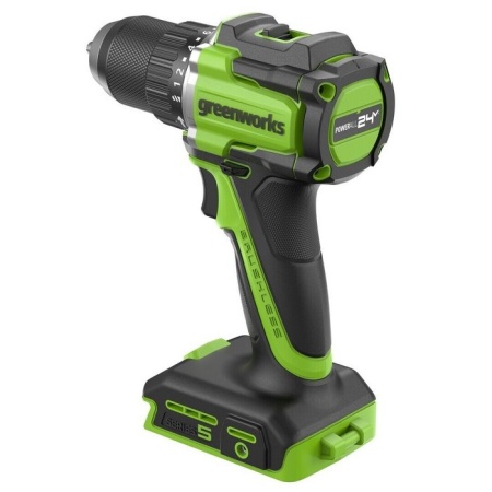 Дрель-шуруповерт акк GREENWORKS DD560 24V Li-Ion 60Нм бесщет.дв. 2 скор. без акк и ЗУ Арт. 3708407