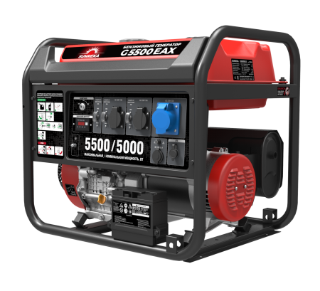 Генератор бенз SUNREKA G5500EAX 5/5,5кВт 220В эл.старт Арт. 211004
