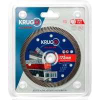 Диск алм KRUGO MASTER 125*22.2мм ультратонкий для тв. материалов Арт. 81031250238