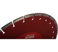 Диск алм ELITECH 400*25.4мм Экстра/супер ресурс, сегм. сух. ЖБ Арт. 1110.008600