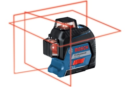 Нивелир лазерный BOSCH GLL 3-80 30/120м, 0,2мм/м, 3луча, 360град, 1/4 и 5/8 Арт. 0601063S00